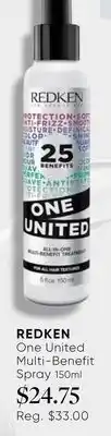 Chatters Salon REDKEN One United Multi-Benefit Spray offer