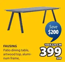 JYSK FAUSING Patio dining table offer