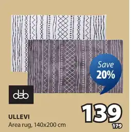JYSK ULLEVI Area rug offer