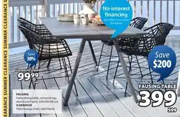 JYSK FAUSING, ILDERHUSE Patio dining table, artwood top, aluminum frame offer