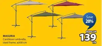JYSK MASURIA Cantilever umbrella offer