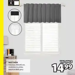 JYSK MATTHEW Valance offer