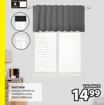 JYSK MATTHEW Valance offer