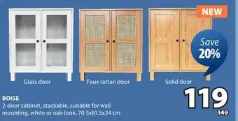 JYSK BOISE 2-door cabinet offer