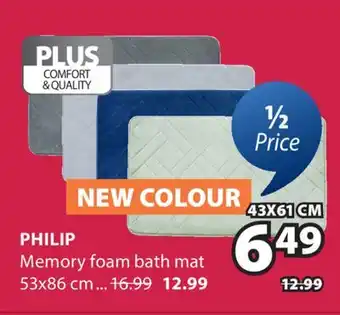 JYSK PHILIP Memory foam bath mat offer