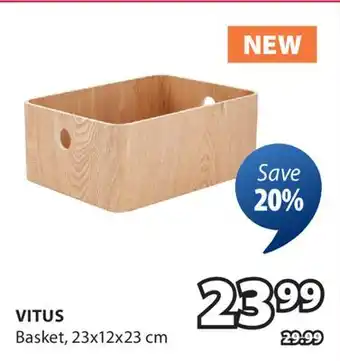 JYSK VITUS Basket offer