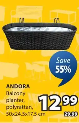 JYSK ANDORA Balcony planter offer