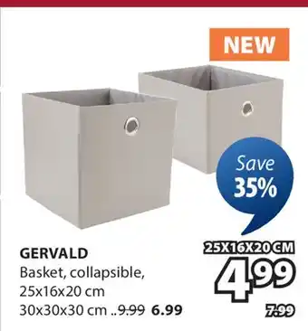 JYSK GERVALD Basket offer