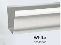 Matériaux Pont Masson High-Tensile Gutter - White - Aluminum - 1 Per Pack - 120-in L offer