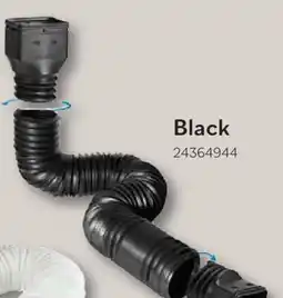 Matériaux Pont Masson Black Vinyl Downspout Extension - 19-in to 65-in Adjustable offer
