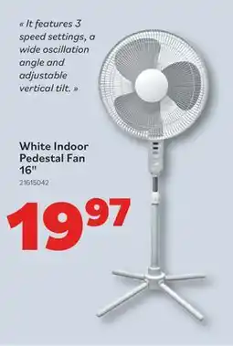 Matériaux Pont Masson Pedestal Fan - Indoor - 16 - White offer