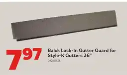 Matériaux Pont Masson Balck Lock-In Gutter Guard for Style-K Gutters 36 offer