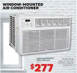 Matériaux Pont Masson Window Air Conditioner - 3 speeds - 8,000 BTU - White offer