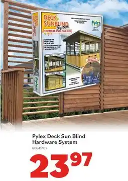 Matériaux Pont Masson Pylex Deck Sun Blind System - Hardware offer