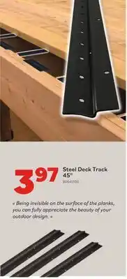 Matériaux Pont Masson Deck Track - 45 - Steel - Pylex - Black offer