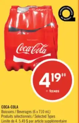 Pharmaprix COCA-COLA Beverages offer
