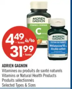 Pharmaprix ADRIEN GAGNON Vitamins or Natural Health Products offer