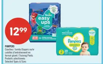 Pharmaprix PAMPERS Jumbo Diapers or Training Pants offer