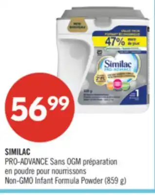 Pharmaprix SIMILAC PRO-ADVANCE Non-GMO Infant Formula Powder offer