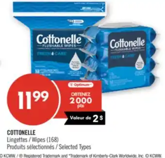 Pharmaprix COTTONELLE Wipes offer