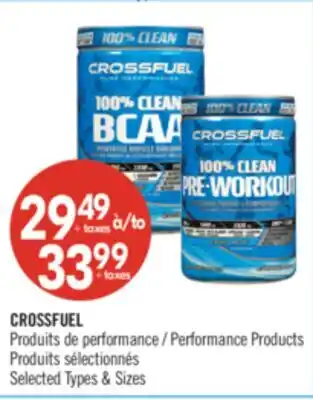 Pharmaprix CROSSFUEL Performance Products offer