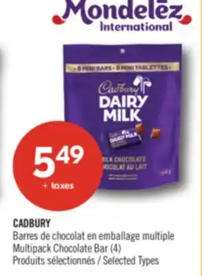 Pharmaprix CADBURY Multipack Chocolate Bar offer