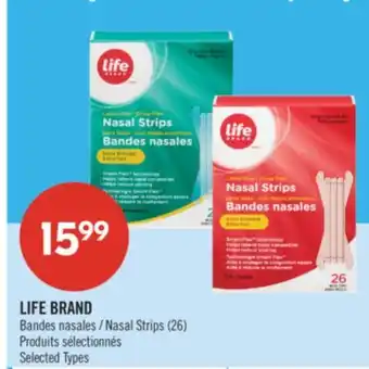 Pharmaprix LIFE BRAND Nasal Strips offer