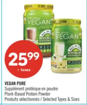 Pharmaprix VEGAN PURE Plant-Based Protein Powder offer