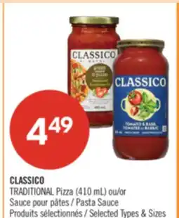 Pharmaprix CLASSICO TRADITIONAL Pizza (410 mL) or Pasta Sauce offer