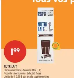 Pharmaprix NUTRILAIT Chocolate Milk offer