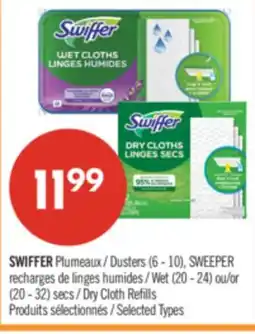 Pharmaprix SWIFFER Dusters (6 - 10), SWEEPER Wet (20 - 24) or (20 - 32) Dry Cloth Refills offer