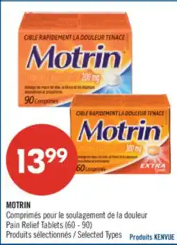Pharmaprix MOTRIN Pain Relief Tablets offer