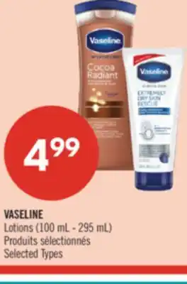 Pharmaprix VASELINE Lotions offer