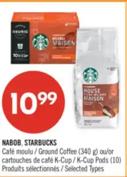 Pharmaprix NABOB, STARBUCKS Ground Coffee (340 g) or K-Cup Pods (10) offer