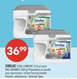 Pharmaprix SIMILAC TOTAL COMFORT (570 g) or PRO-ADVANCE (584 g) Infant Formula Powder offer