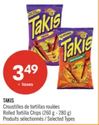 Pharmaprix TAKIS Rolled Tortilla Chips offer