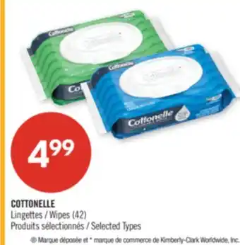 Pharmaprix COTTONELLE Wipes offer