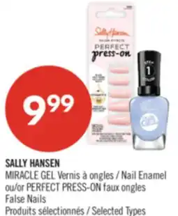 Pharmaprix SALLY HANSEN MIRACLE GEL Nail Enamel or PERFECT PRESS-ON False Nails offer