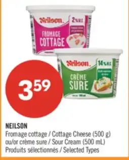 Pharmaprix NEILSON Fromage cottage (500 g) or Sour Cream (500 mL) offer