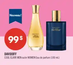 Pharmaprix DAVIDOFF COOL ELIXIR MEN or WOMEN offer