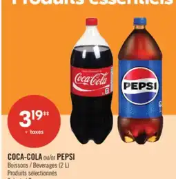 Pharmaprix COCA-COLA or PEPSI Beverages offer