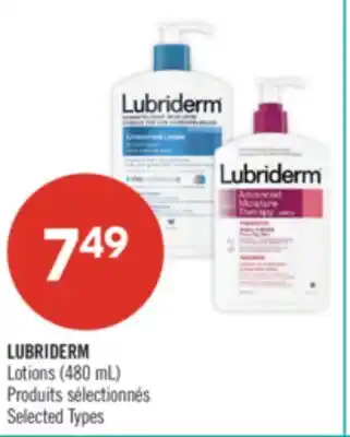 Pharmaprix LUBRIDERM Lotions offer