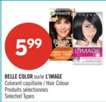 Pharmaprix BELLE COLOR or L'IMAGE Hair Colour offer