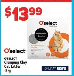 Ren’s Pets Depot O'SELECT Clumping Clay Cat Litter offer