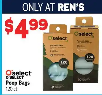 Ren’s Pets Depot O'SELECT Poop Bags offer