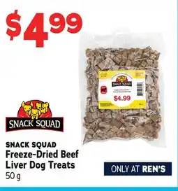 Ren’s Pets Depot SNACK SQUAD Freeze-Dried Beef Liver Dog Treats offer