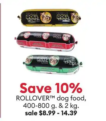 Petsmart Save 10% ROLLOVER dog food offer