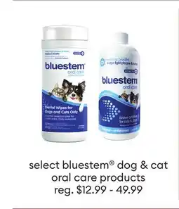 Petsmart select bluestem dog & cat oral care products offer