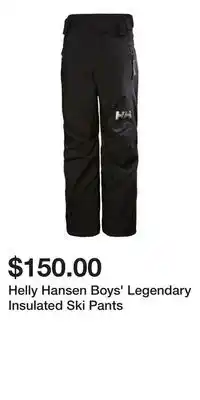 Mark's Helly Hansen Boys' Legendary Insulated Ski Pants offer