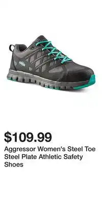 Mark's Aggressor Women's Steel Toe Steel Plate Athletic Safety Shoes offer